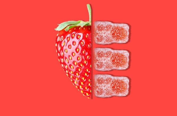 Ganja Edibles THC Gummy Bears 150 Mg Strawberry Flavor