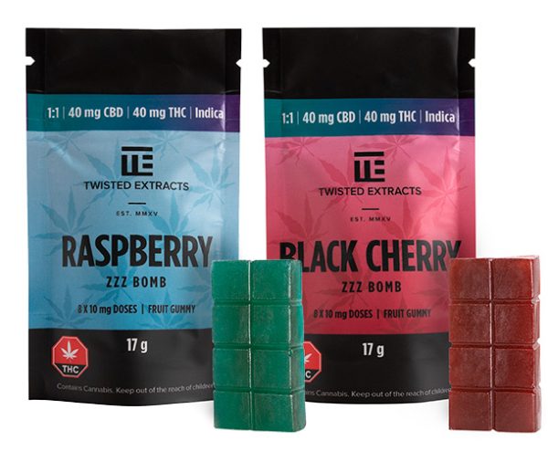 Buy Twisted Extracts indica 1:1 ZZZ Bombs in canada online