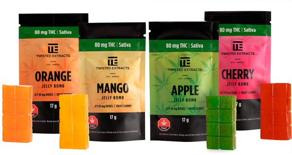 Buy Twisted Extracts Sativa Jelly Bombs Flavors