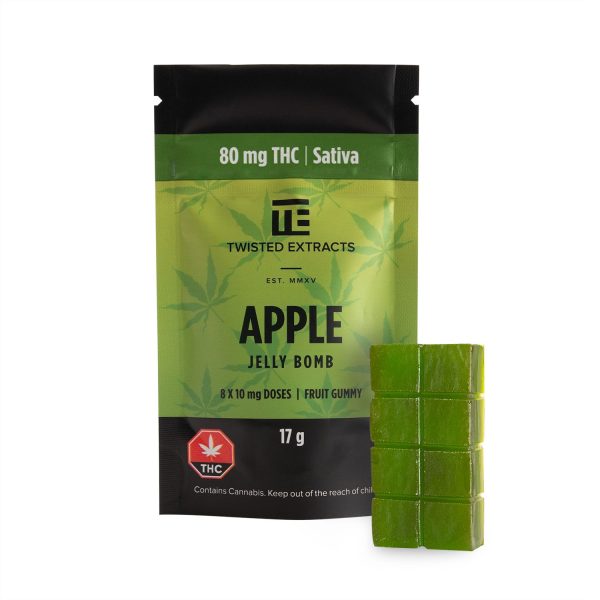 Buy Twisted Extracts Sativa Jelly Bombs Apple Flavor