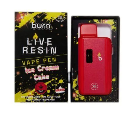 BURN – Live Resin Vape Pens (2g) - Ice Cream Cake