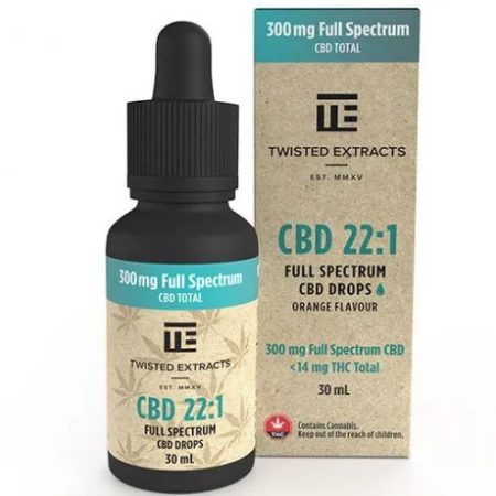 Twisted Extracts - CBD - 22: 1 Oil Drops Tincture