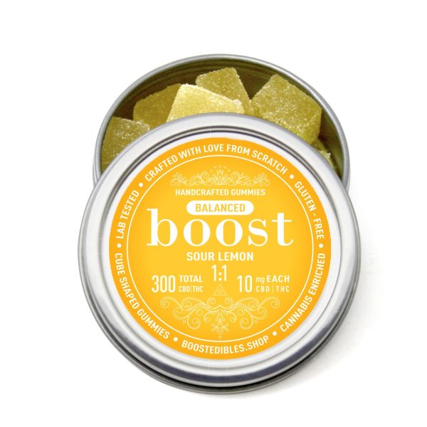 BOOST 1 1 CBD and THC Gummy Cube Edible
