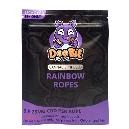 DOOBIE SNACKS CBD Candy Edible Rainbow Ropes Gummy