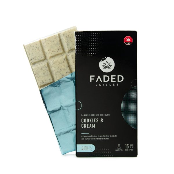 Faded Cannabis Co THC Chocolate Bars Dark Chocolate