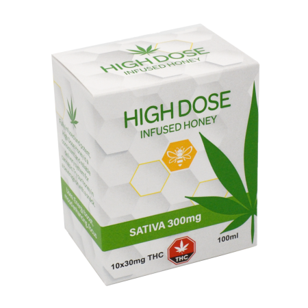 HIGH DOSE Infused Honey Sativa