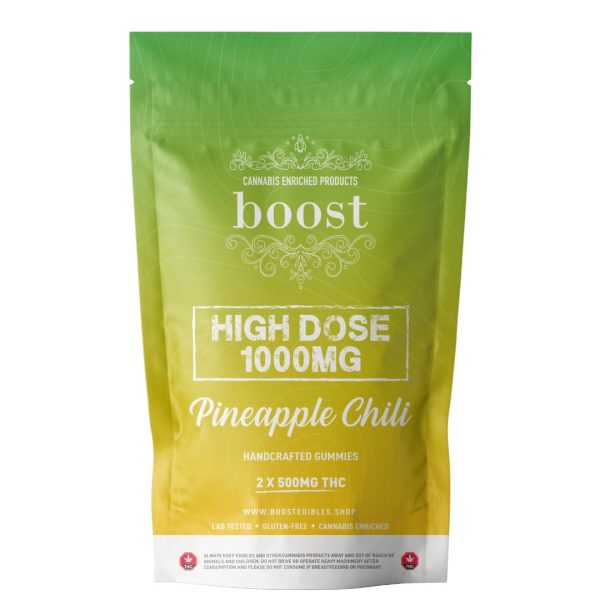 Boost High Dose Pineapple Chili THC Gummies
