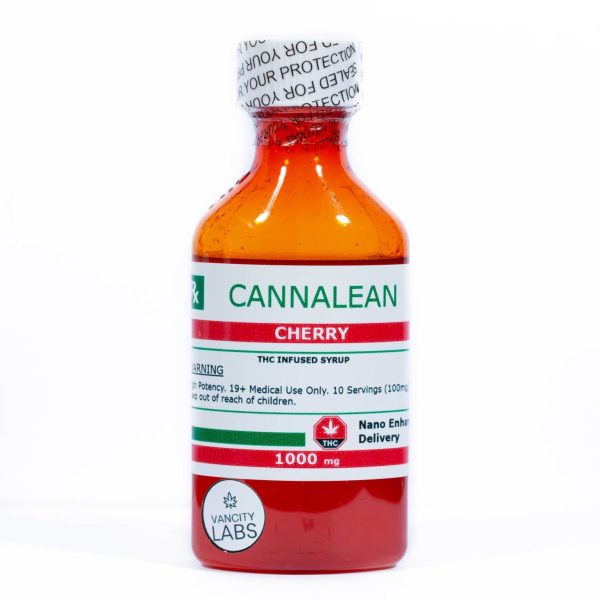 Cannalean THC Syrup Cherry 1000 mg THC