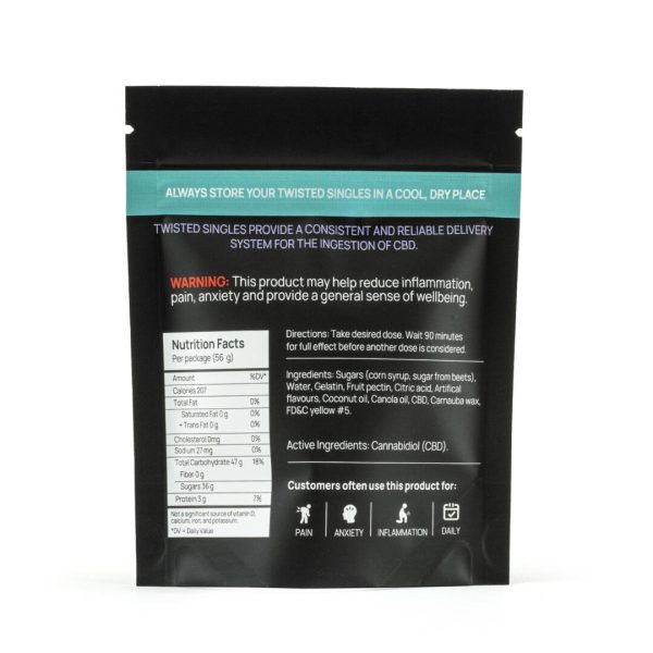 Twisted Extracts Sour Lemon Singles 160mg
